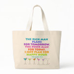 MARTINI ZEN - Plan for Happy Hour Grocery Tote Bag