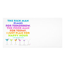 MARTINI ZEN - Plan for Happy Hour  Photo Card