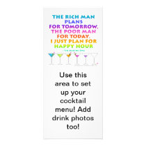 MARTINI ZEN - Plan for Happy Hour  Rack Card