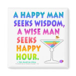 MARTINI ZEN: Wise Man Seeks Happy Hour Magnet