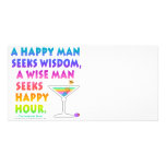 MARTINI ZEN: Wise Man Seeks Happy Hour  Photo Card photo cards