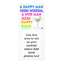 MARTINI ZEN: Wise Man Seeks Happy Hour Rack Cards