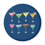 Martinis Refrigerator Magnets