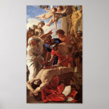 Martyrdom of St Erasmus by Nicolas Poussin (1628) Poster