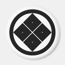 Maruni sumitate yotsume, Japan Magnet