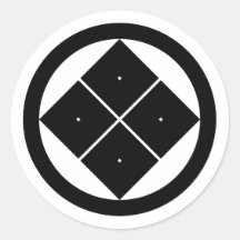 Maruni sumitate yotsume, Japan Stickers
