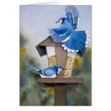 Marvel and Bill's Blue Jay Cafe Greeting Card