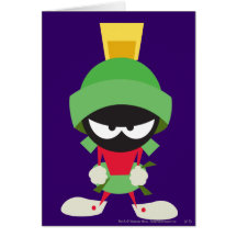 Marvin the Martian Ready to Attack Greeting Cards