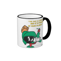 Marvin with Laser Pointed Up Mugs