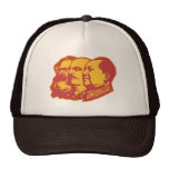 Marx Lenin Mao Portrait Mesh Hats
