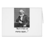 Marx Smartphone Apps Tee cards