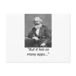 Marx Smartphone Apps Tee postcards