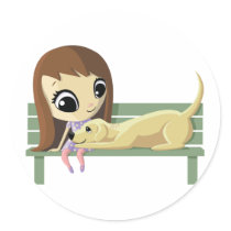 Mary and Crouton the Dog