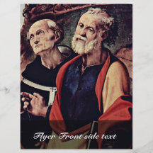 Mary And Saints  By Piero Di Cosimo (Best Quality) Flyer Design