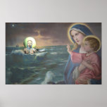 Mary and Yemaya Altar Poster posters