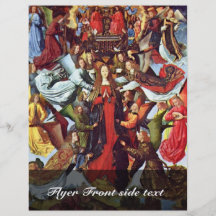 Mary As Queen Of Heaven By Meister Der Legende Der Personalised Flyer