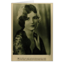 Mary Astor 1923 vintage portrait Greeting Cards