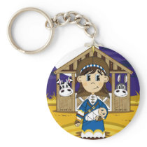 Mary by Nativity Barn Keychain