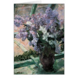Mary Cassat Fine Art Flowers Lilacs Card
