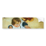 Mary Cassatt's Children on the Beach  (1884) bumper stickers