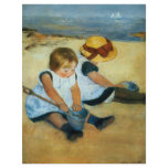 Mary Cassatt's Children on the Beach  (1884) flyers