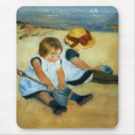 Mary Cassatt's Children on the Beach  (1884) mousepads
