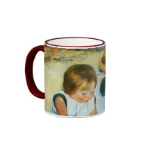 Mary Cassatt's Children on the Beach  (1884) Mug