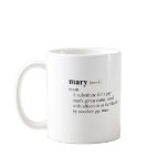 MARY (definition) Mug