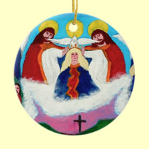 Mary In Heaven ornaments