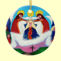 Mary In Heaven ornaments