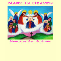Mary In Heaven t-shirts