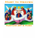 Mary In Heaven t-shirts