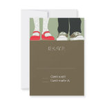 Mary Janes & Sneakers (Camo) RSVP invitations