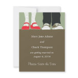 Mary Janes & Sneakers (Camo) Save the Date invitations