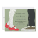 Mary Janes & Sneakers (Camo) Wedding Invitation