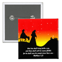 Mary & Joseph, Bible Scripture Verse Buttons