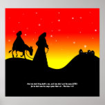 Mary & Joseph, Bible Scripture Verse posters