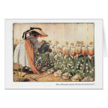 Mary, Mary, Quite Contrary Nursery Rhyme Card