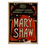 Mary Shaw, 'Ernest Shipman' Vintage Theatre cards