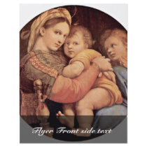 Mary With Christ Child And John The Baptist Tondo Flyers