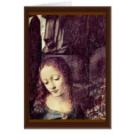 Mary With Christ Child St. John The Baptist As A Greeting Card