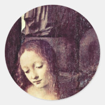 Mary With Christ Child St. John The Baptist As A Sticker