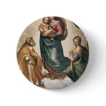 Mary With Christ Child St. Pope Sixtus Ii And St. Pinback Buttons
