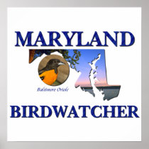 Maryland Birdwatcher Print