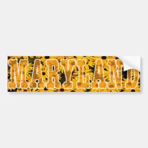 Maryland Black Eyed Susan Bumper Sticker