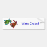 Maryland Crabs Before and After Bumper Stickers