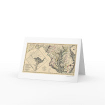 Maryland Detailed Map 1795 Cards