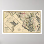 Maryland Detailed Map 1795 posters