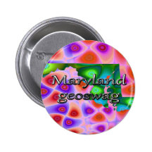 Maryland Geoswag Swags Geocaching Gifts Treasure Pinback Buttons