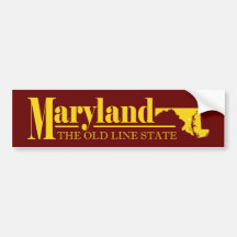Maryland Gold Bumper Sticker